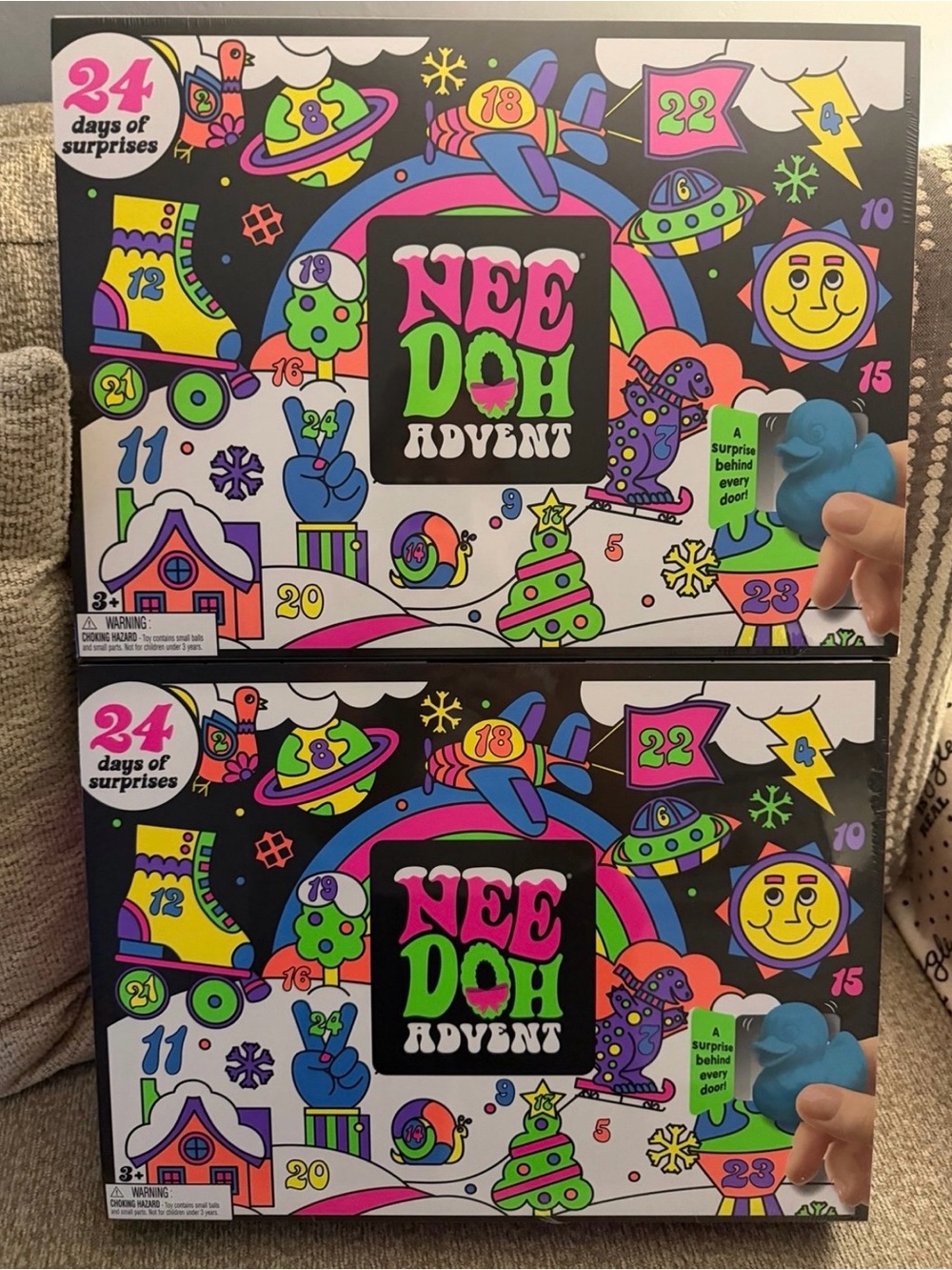 NeeDoh 2026 Advent Calendar SET of 2 24 Days of Fidget & Sensory Toys Christmas